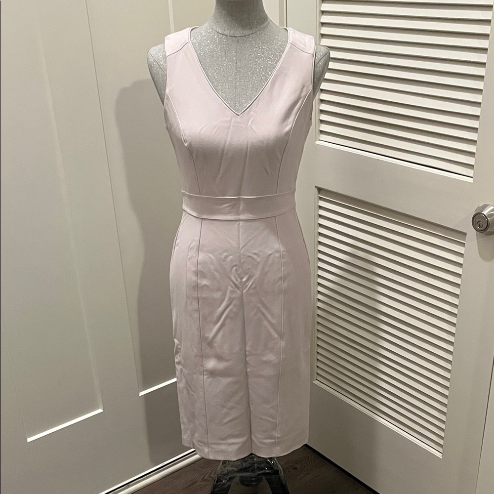 White House Black Market Light Pink Midi Dress